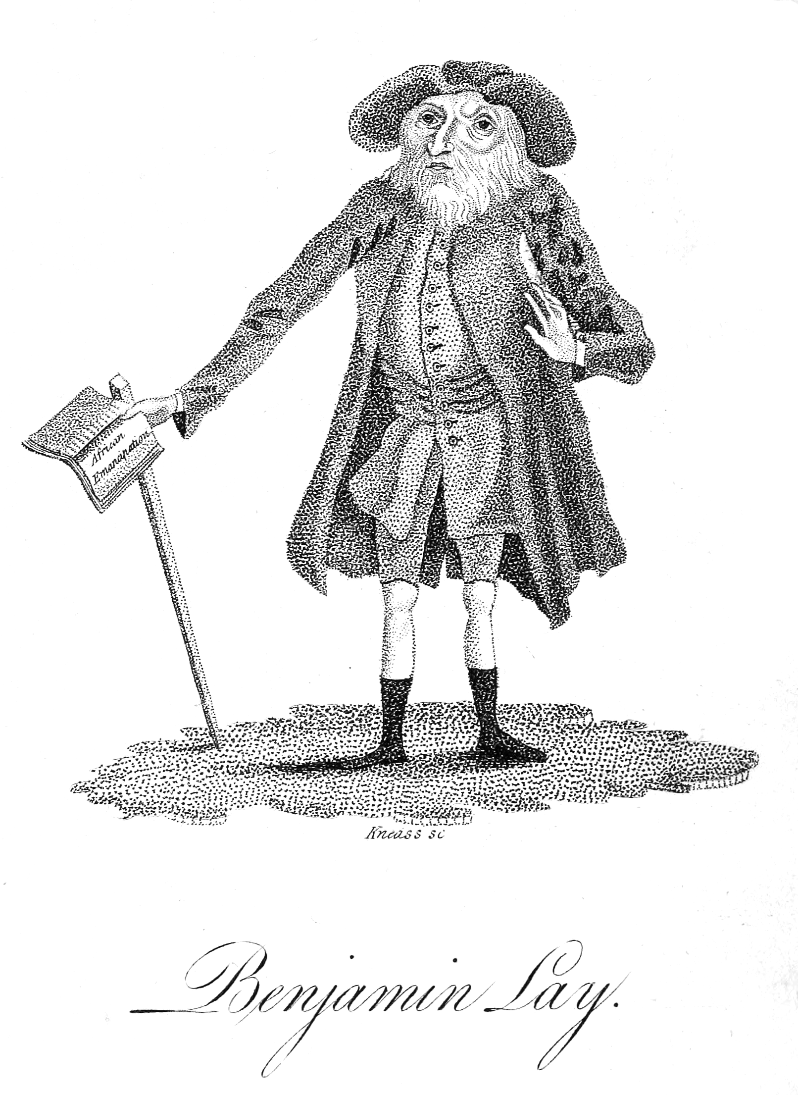 Historical illustration of Benjamin Lay